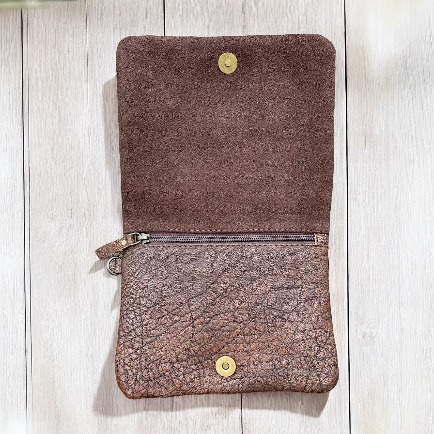 Brown horse crossbody bag