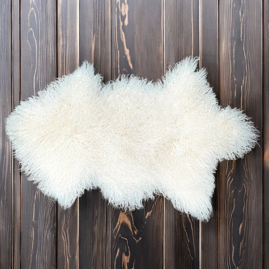 3x2’ ivory Angora Hide