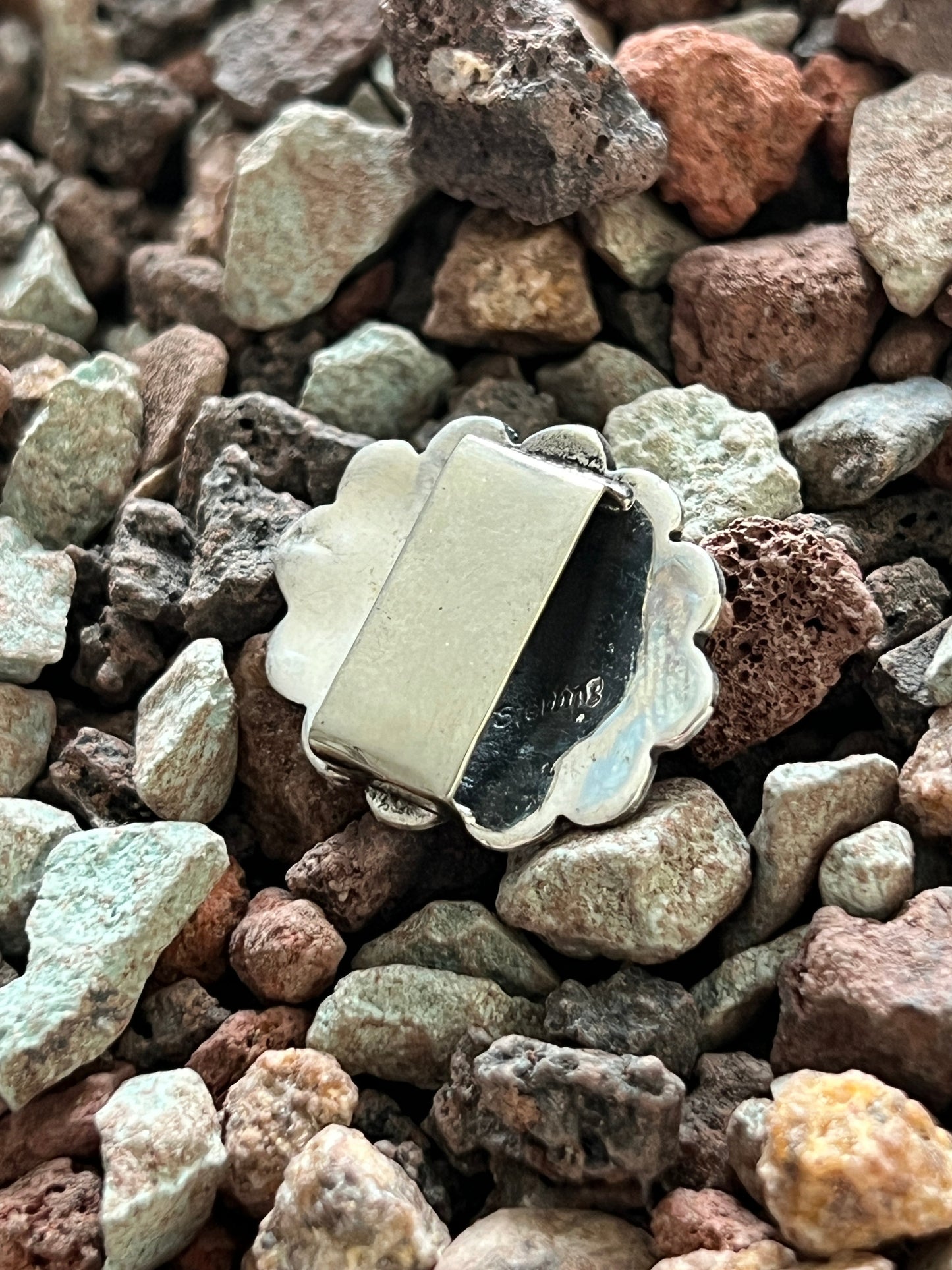 Sterling Silver and Onyx Traditional Style Concho Slide
