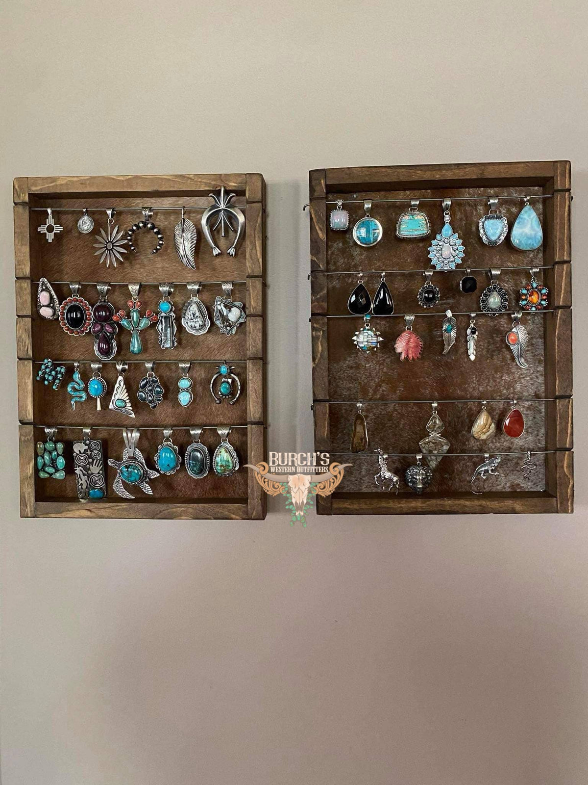 Cowhide Pendant Holder Display