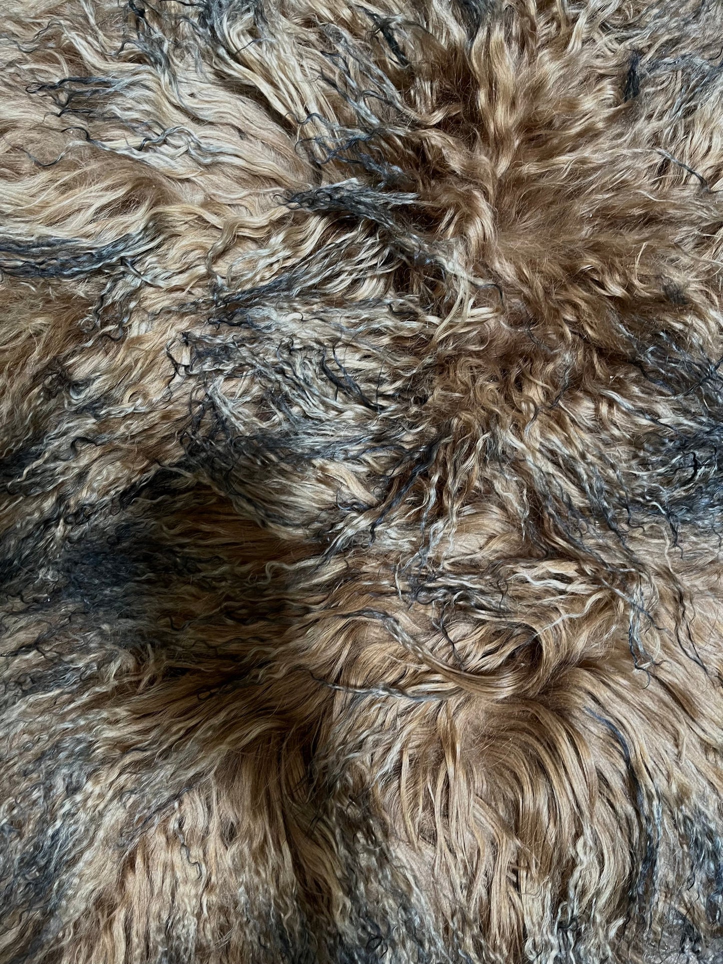 3x2’ Brown Icelandic Angora hide