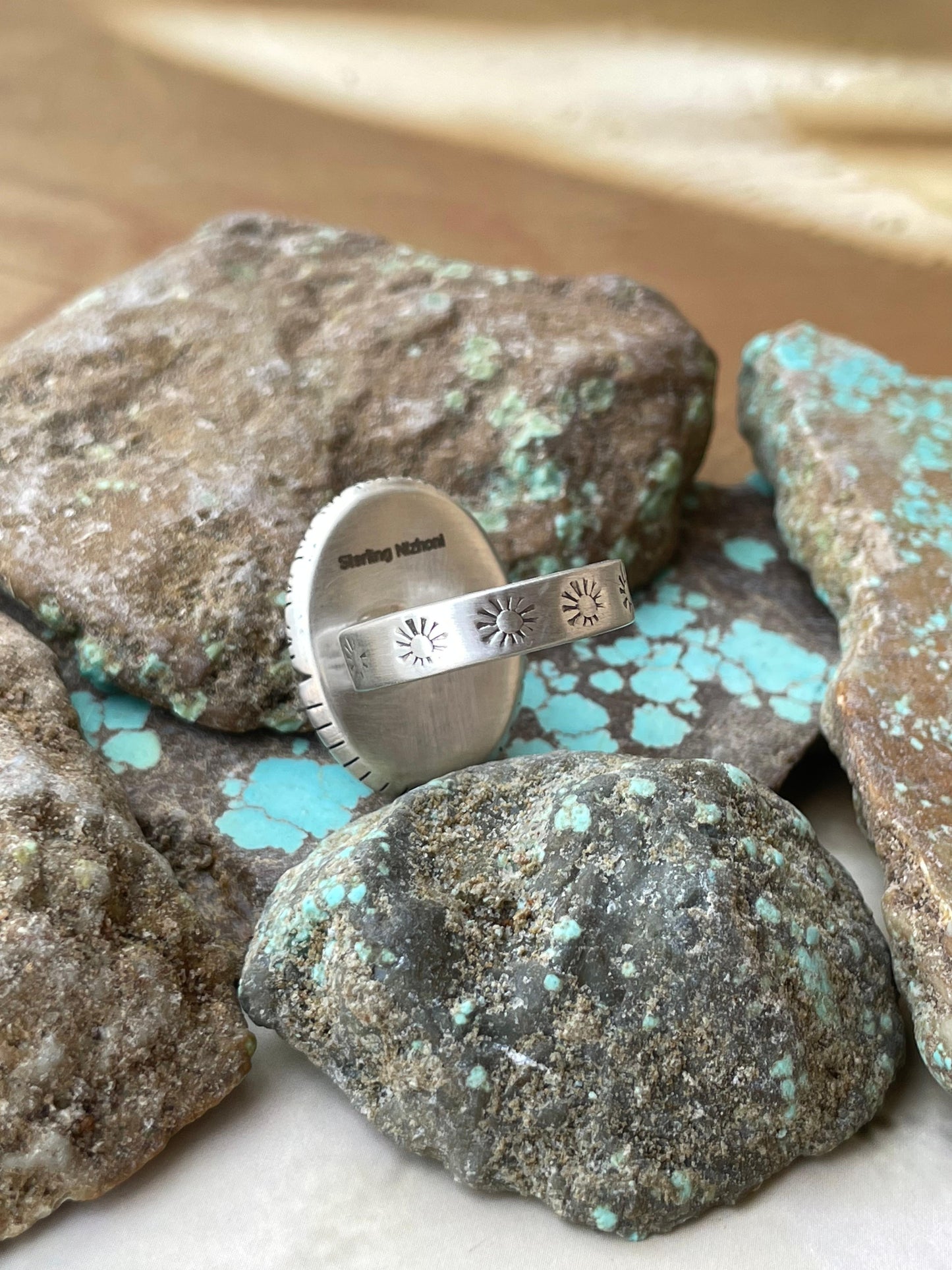 Beautiful Handmade Dahlia Rose And Sterling Silver Adjustable Oval Shape Ring