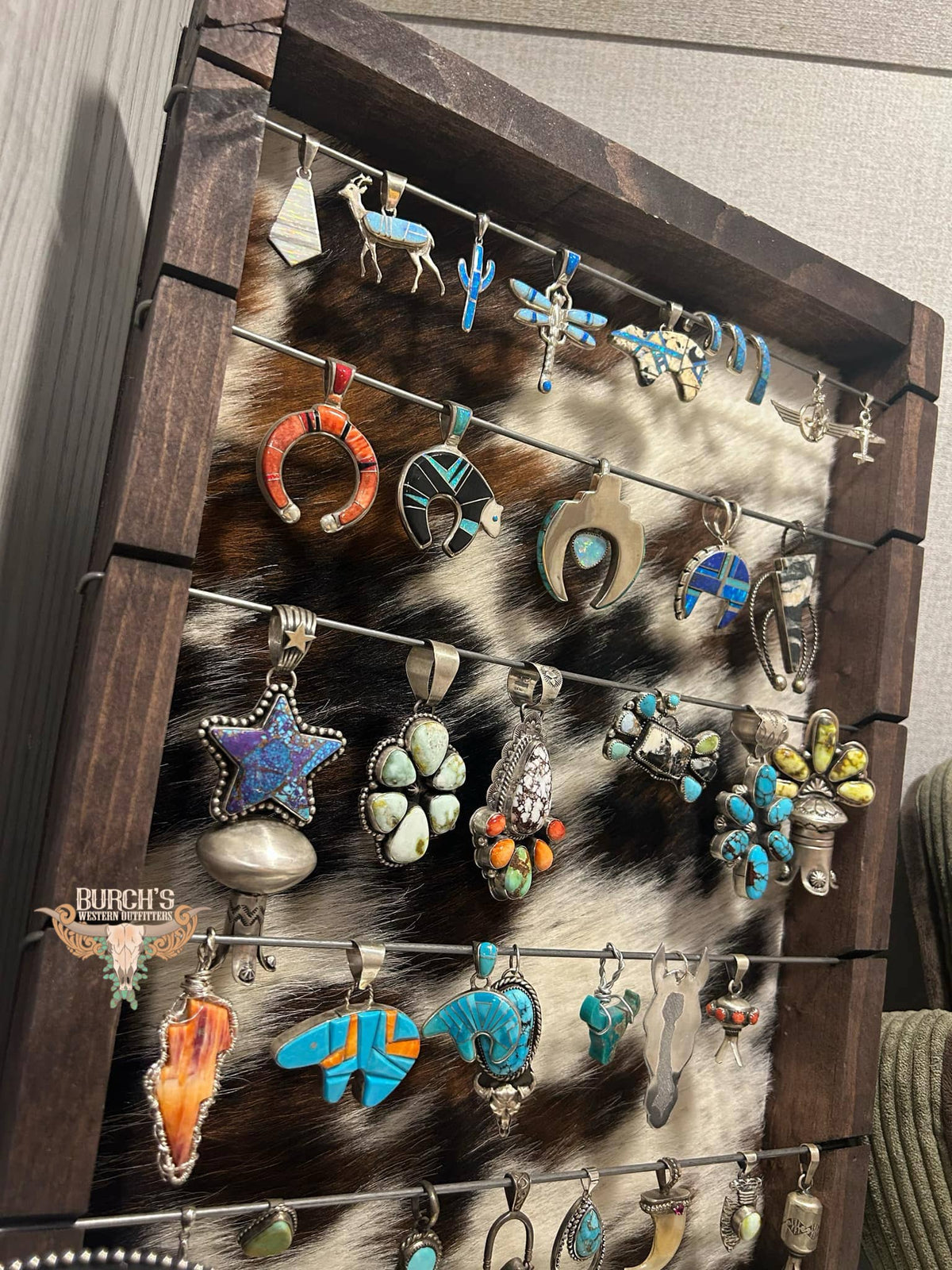 Cowhide Pendant Holder Display