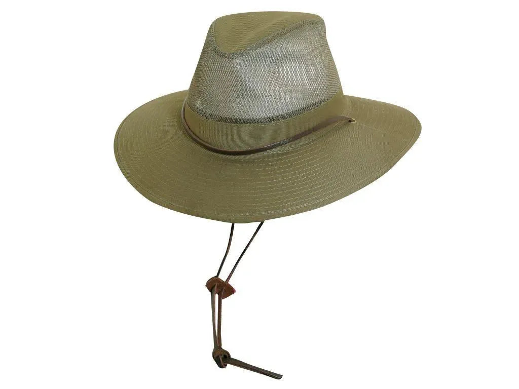 Dorfman Pacific Traveler - Canvas Outback Fedora Hat