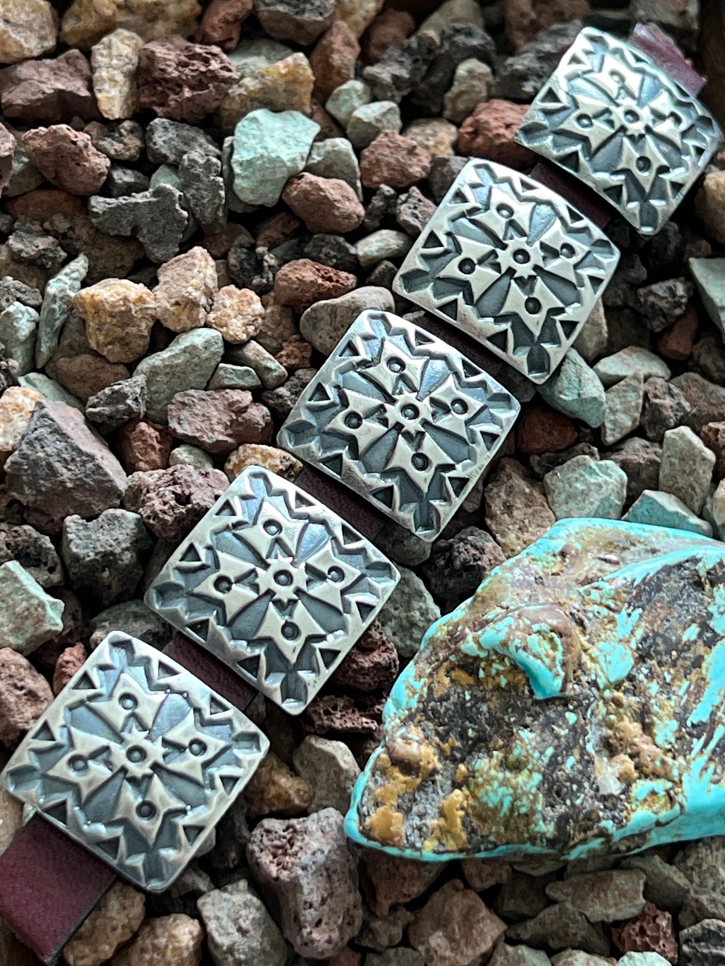 Sterling Silver Concho Slide, The Hayseed
