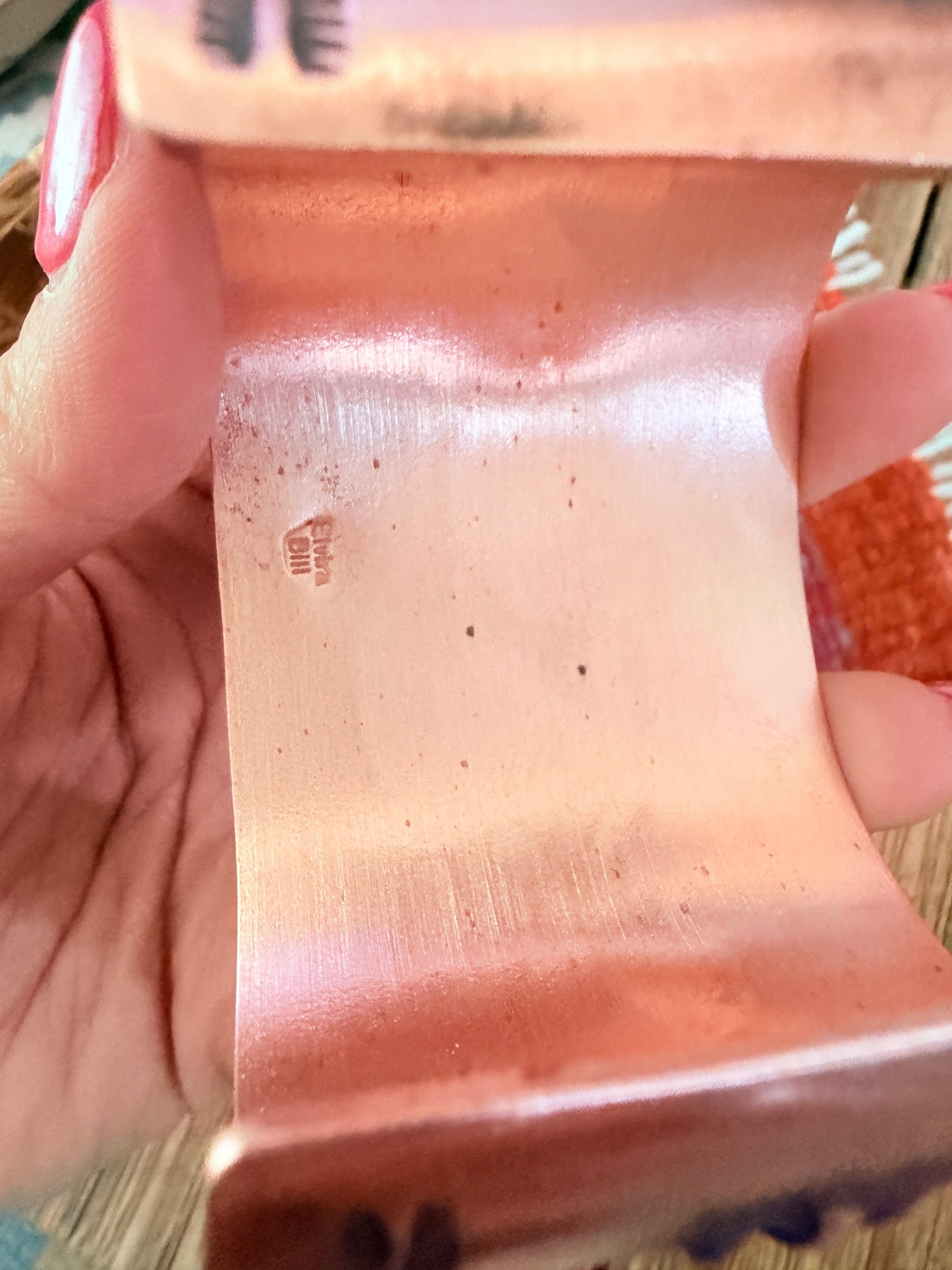 Handcrafted Copper Cuff Bracelet by Elvira Bill
