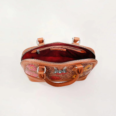 Loyalwest Suave Mini Bag PetalHide - Petal Hide Handtooled Leather And Calfskin