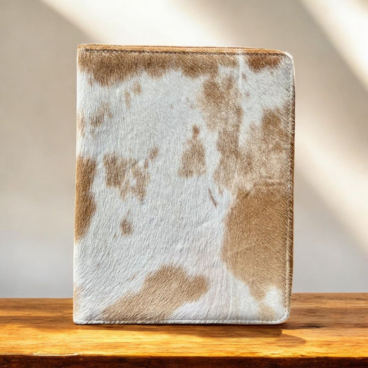 Tan all cowhide planner