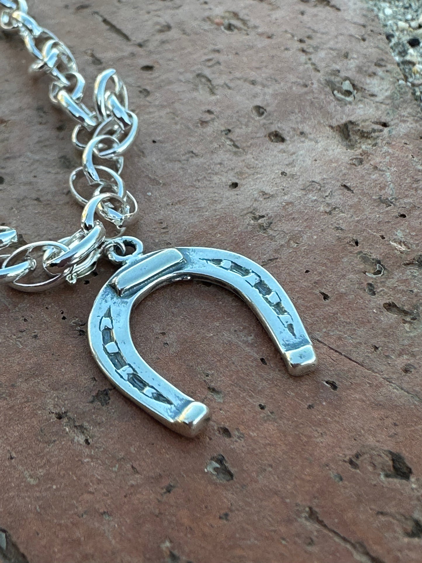 Handcrafted Sterling Silver Horseshoe Charm