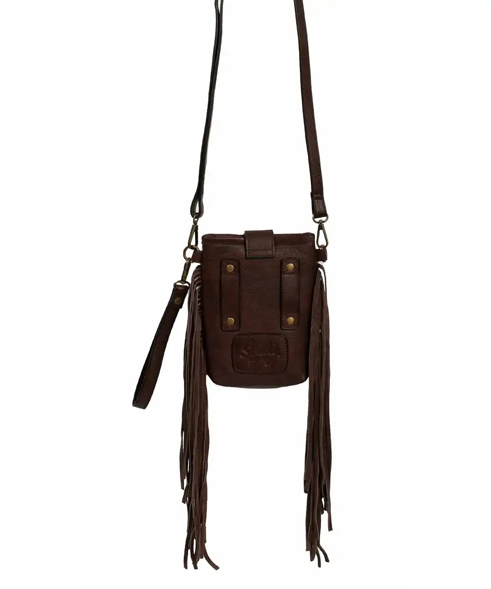 Scully Fringe Fiesta Leather Crossbody Micro Bag - Women's Handbag