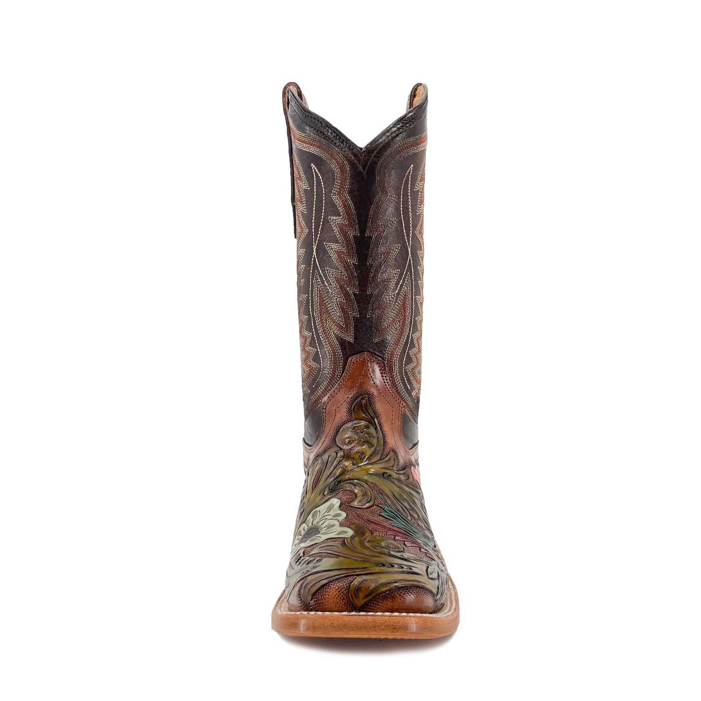 Women's Bulldog Hand Tooled Boots - Hummingbird