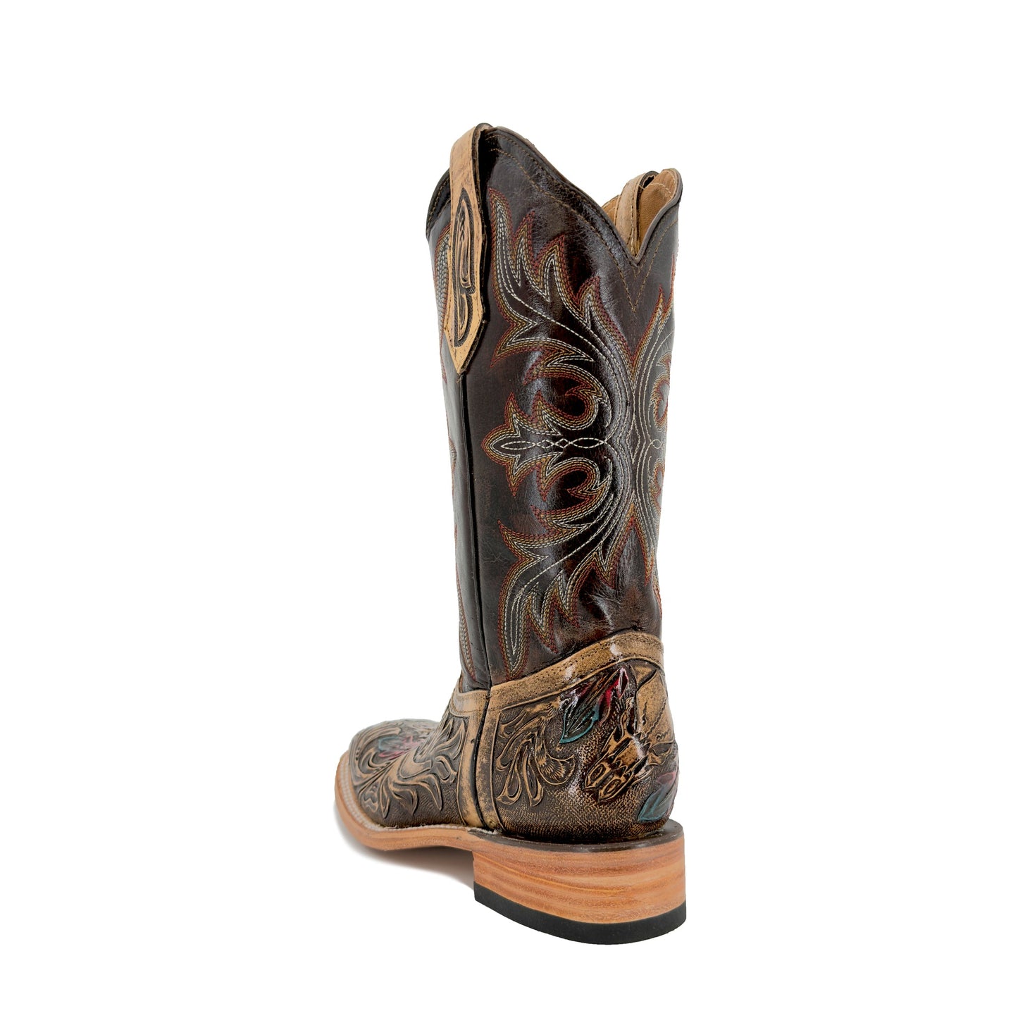 Women's Bulldog Hand Tooled Boots - Long Horn