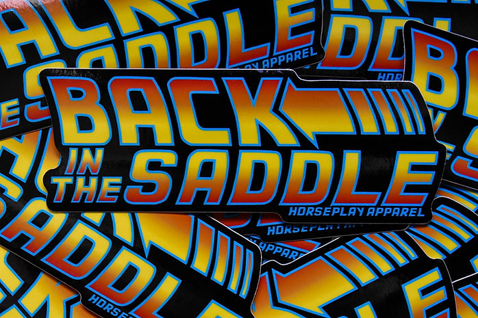 Back In The Saddle Sticker