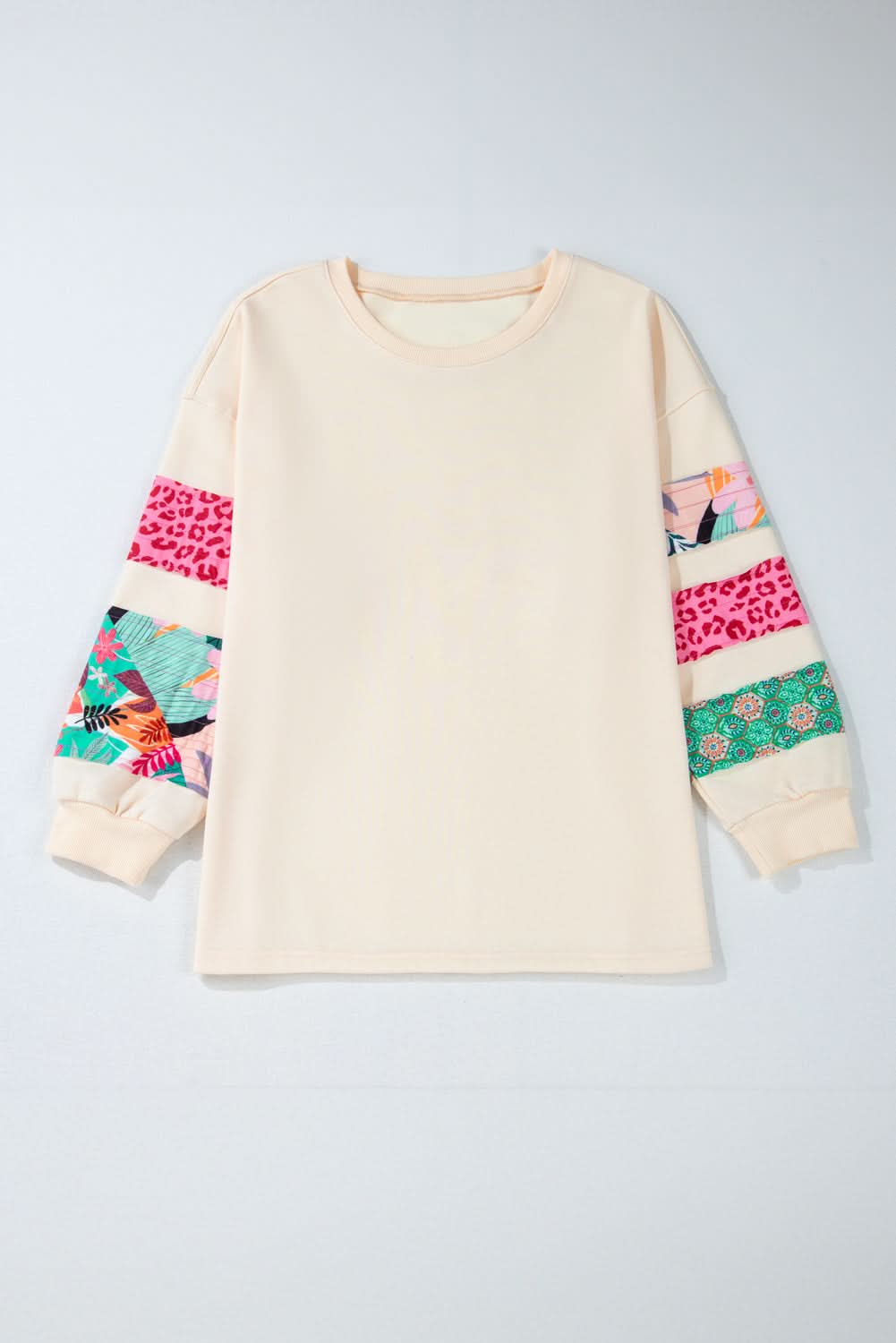Love Salve: Plus Size Patchwork Sweatshirt