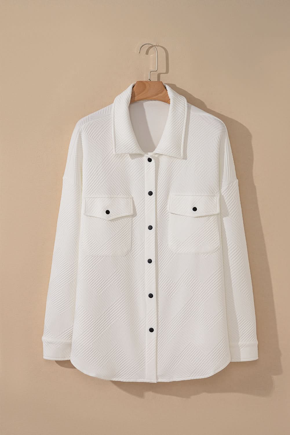 Love Salve: Plus Size Textured Jacket