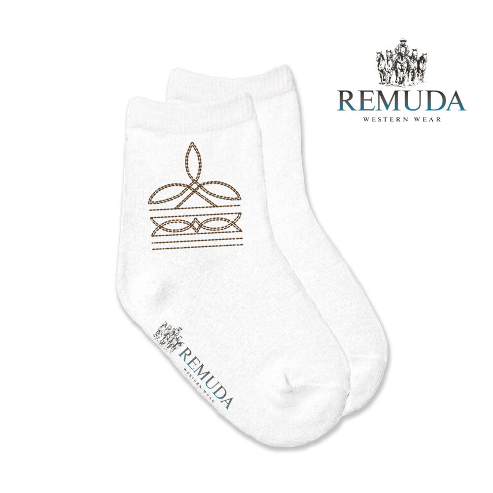 Boot Stitch Infant Baby Crew Socks