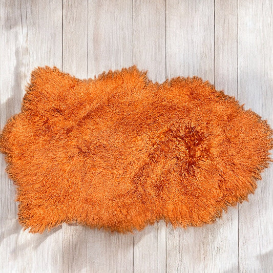 3x2’ Hot orange Angora hide
