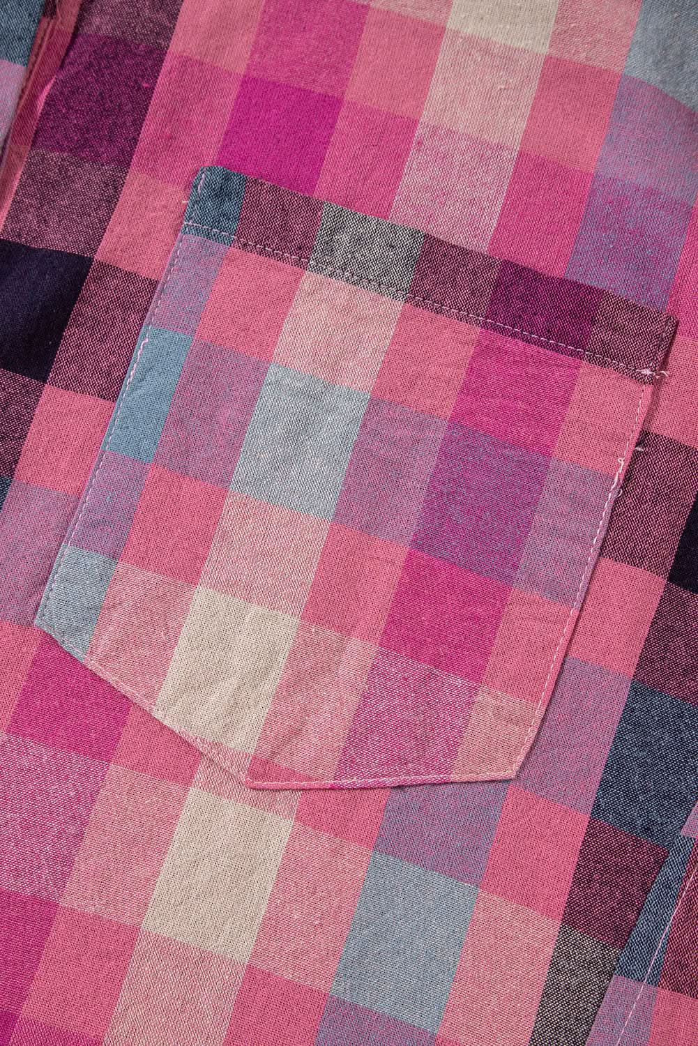 Chic plus size checkered shirt