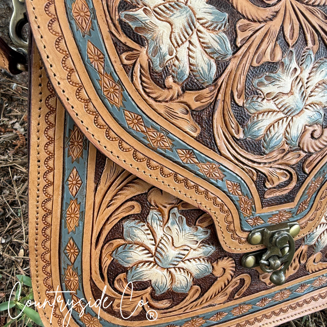 Stella Tooled Leather Concealed Carry Handbag