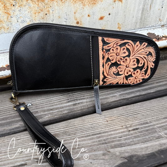 Heritage Tooled Leather 12" Carry Case