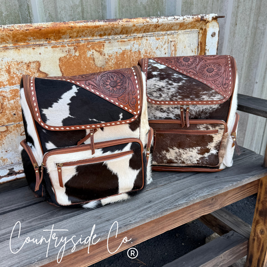Mesa Cowhide Conceal Carry Backpack Laptop Bag