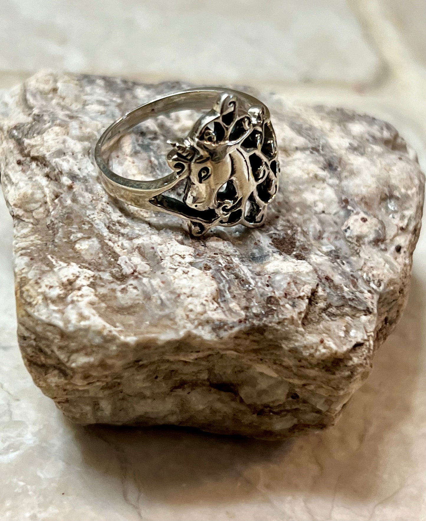 Sterling Silver Horse Head Ring