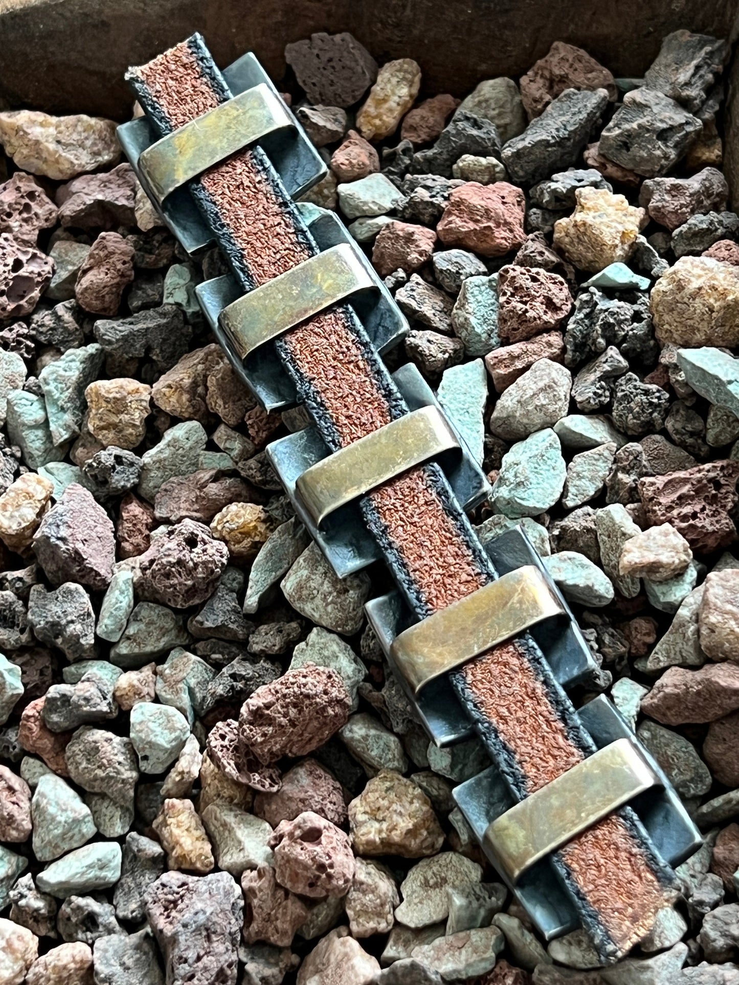 Sterling Silver Concho Slide, The Cactus Flower