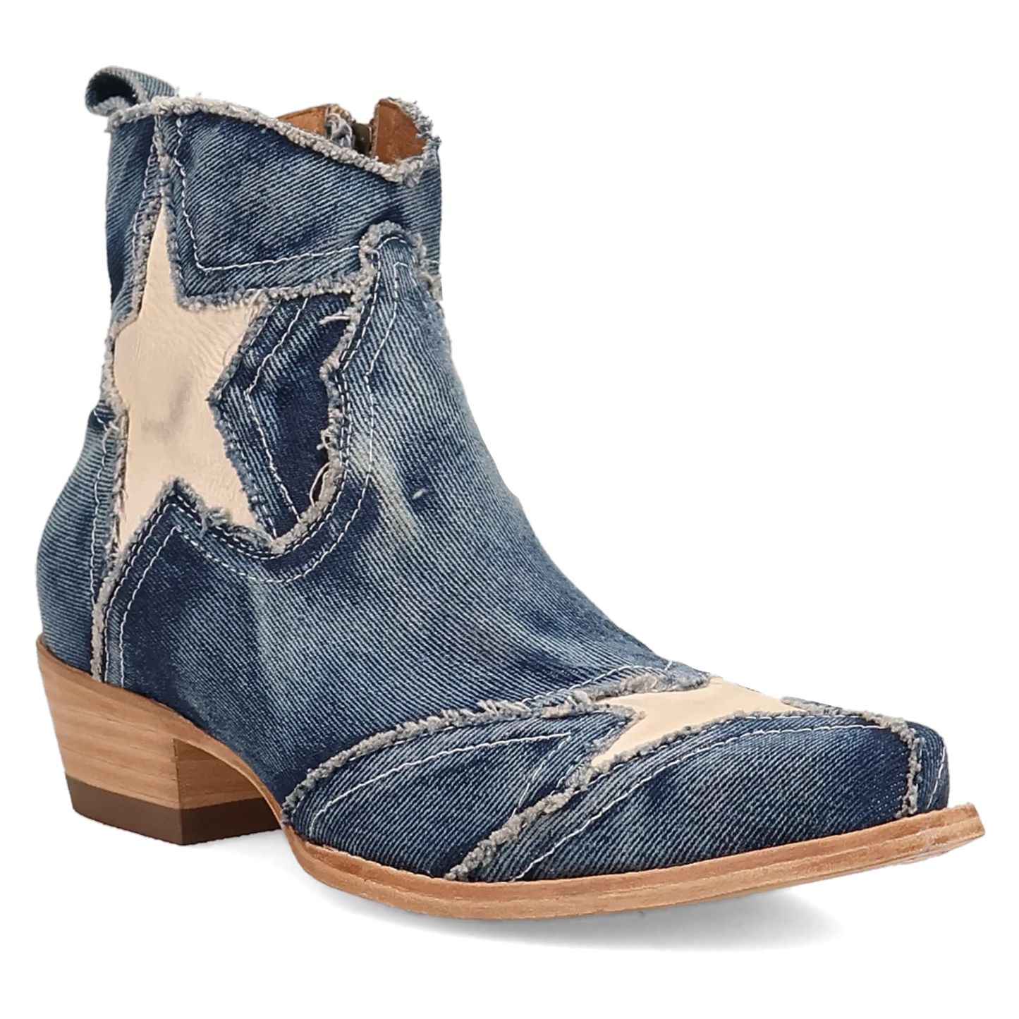 Dan Post Stardust - Women's Denim Cowgirl Booties