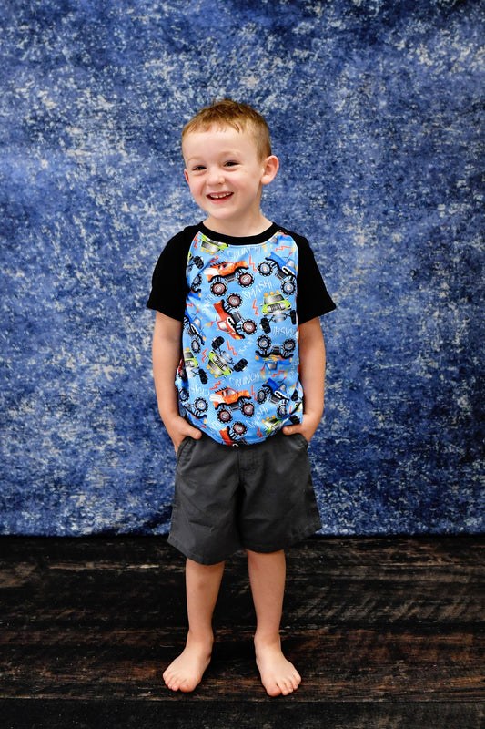 Monster Truck Milk Silk Raglan