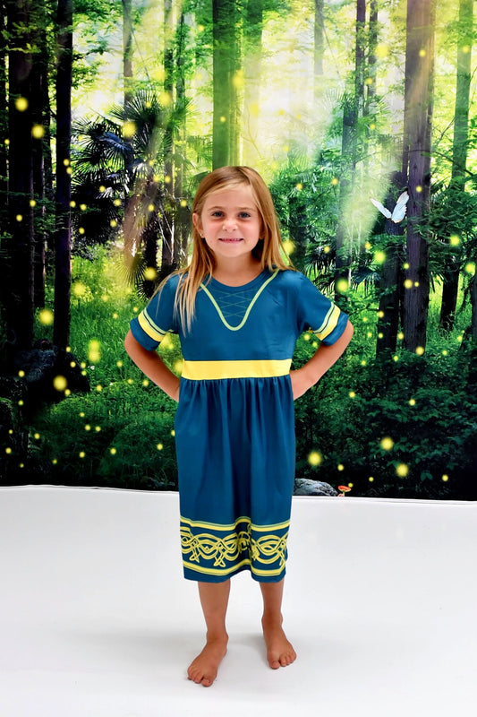 Brave Princess Short Sleeve Milk Silk Dress