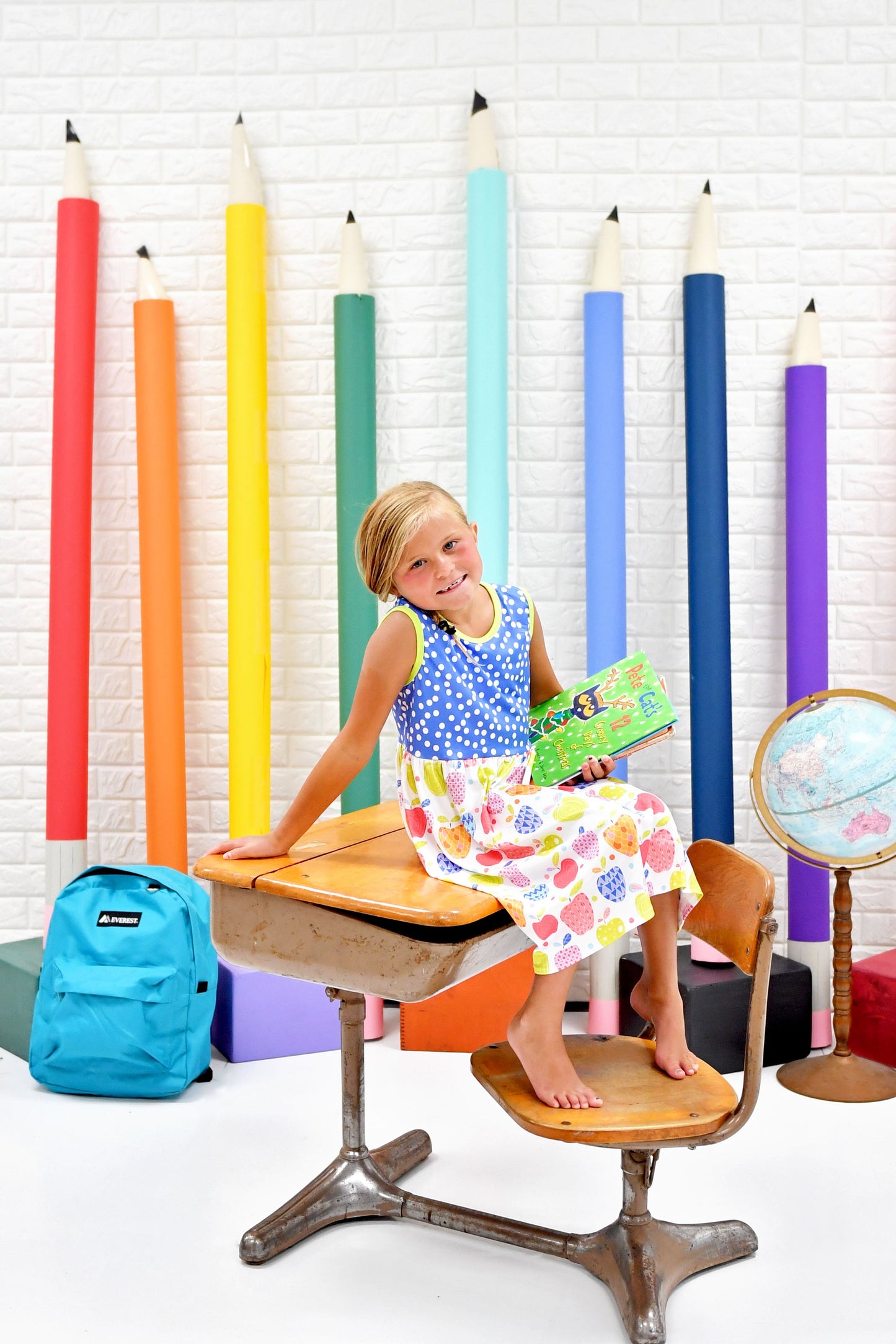 Polka Dot Apple Milk Silk Tank Dress