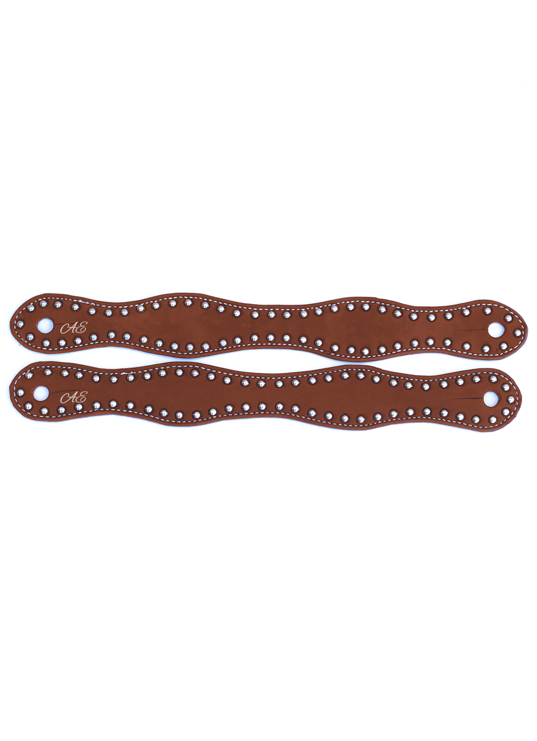 Dotted Harness Slobber Straps - Stainless