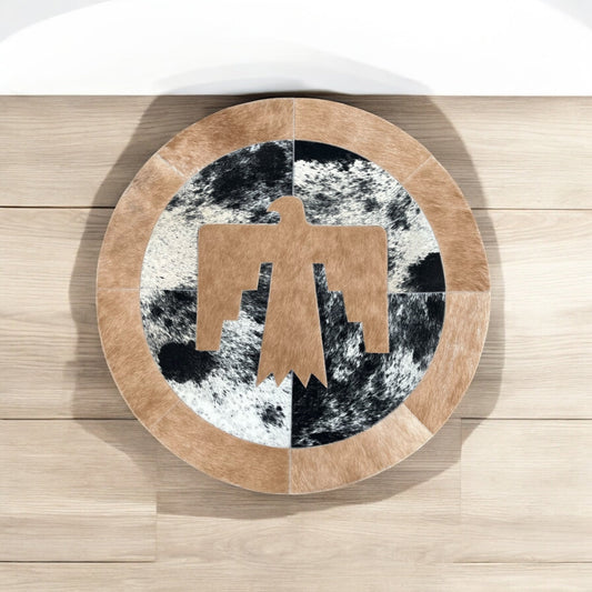 Thunderbird cowhide Rug