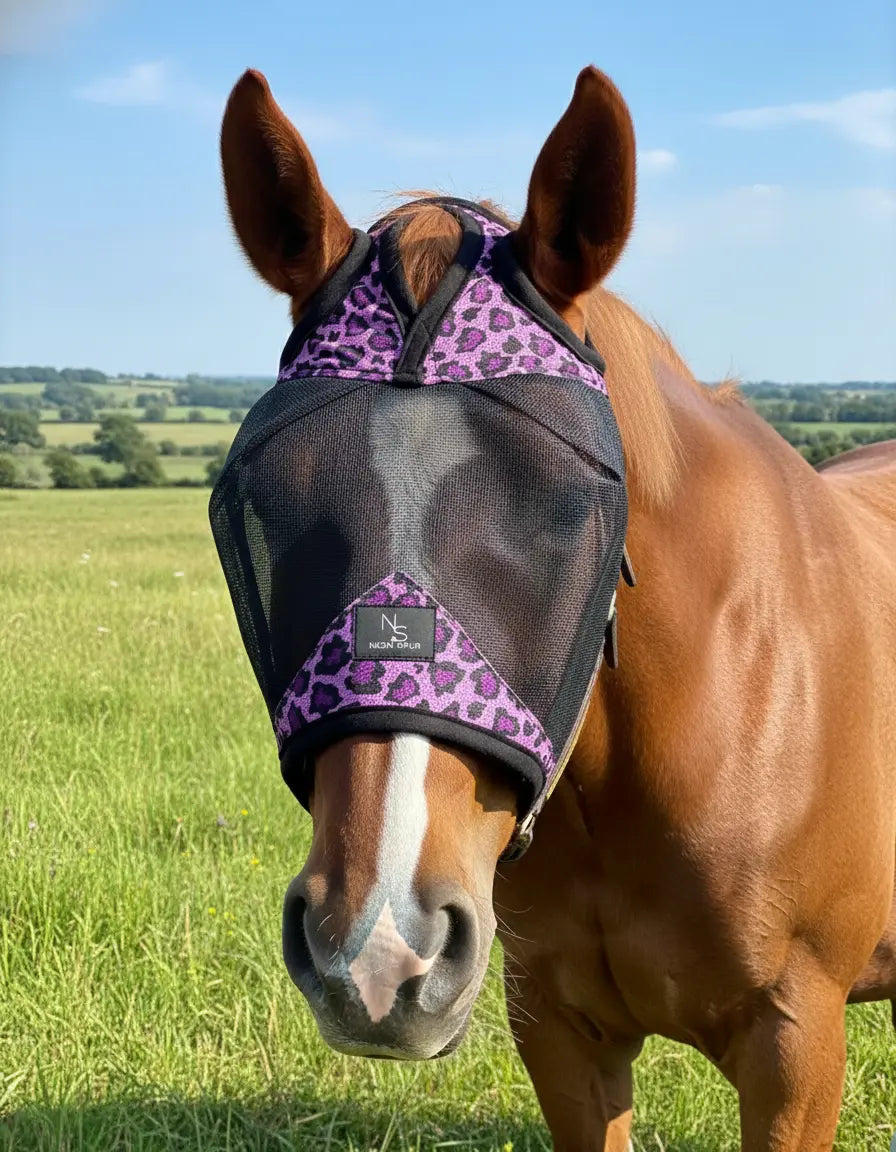 Catty Cowgirl Fly Mask -Cob