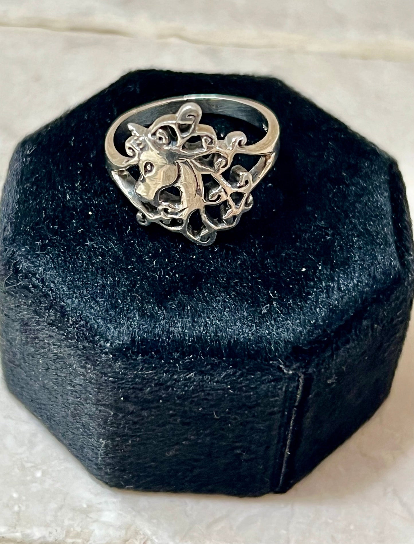 Sterling Silver Horse Head Ring