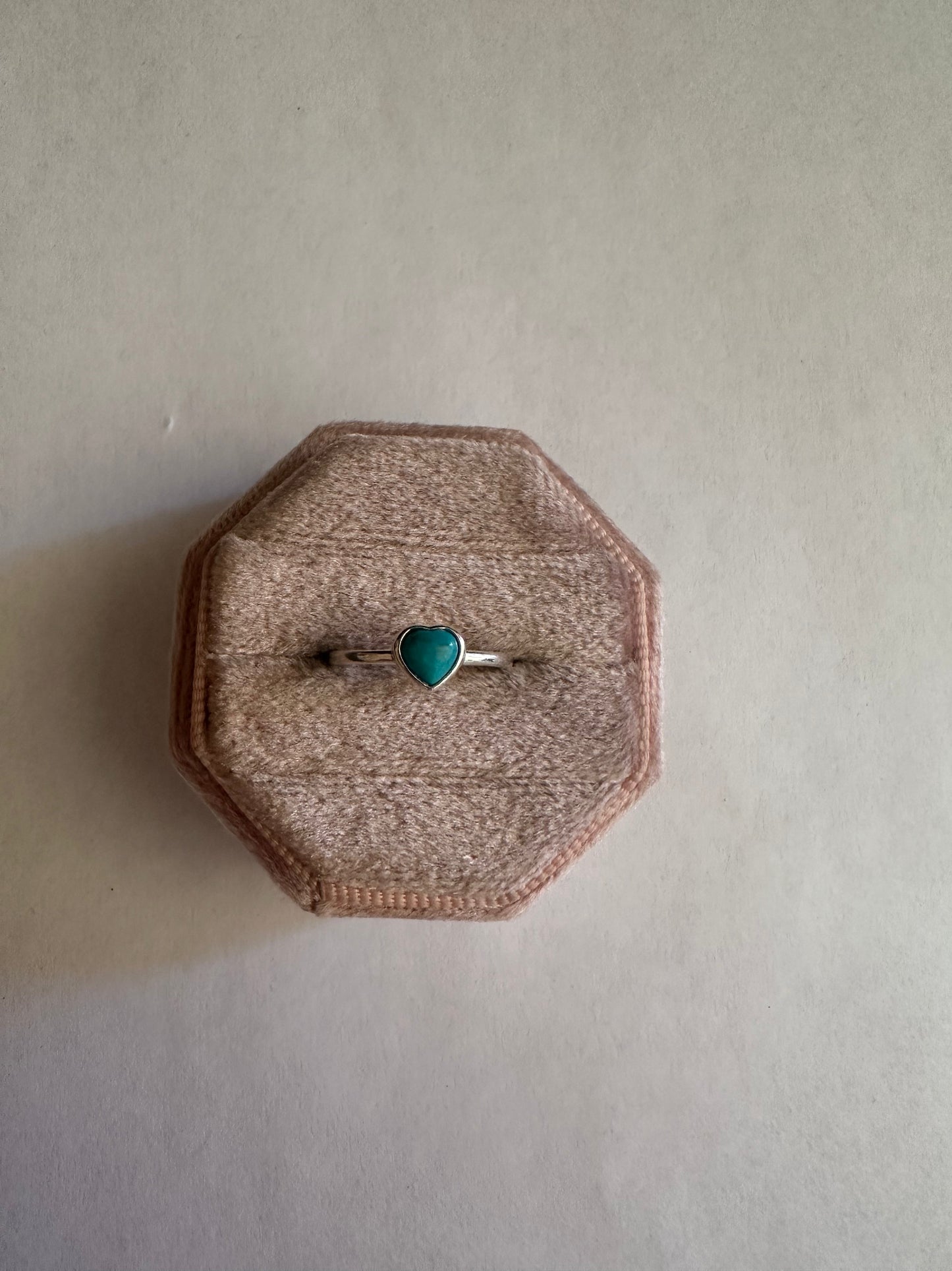 “The Loveheart” Handmade Turquoise And Sterling Silver Heart Ring
