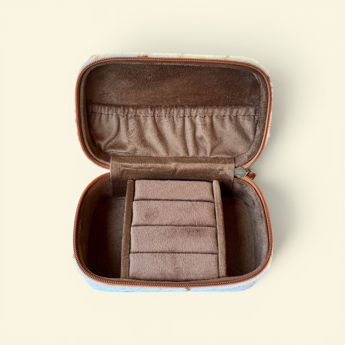 PURPLE BLOSSOM COWHIDE JEWELRY BOX