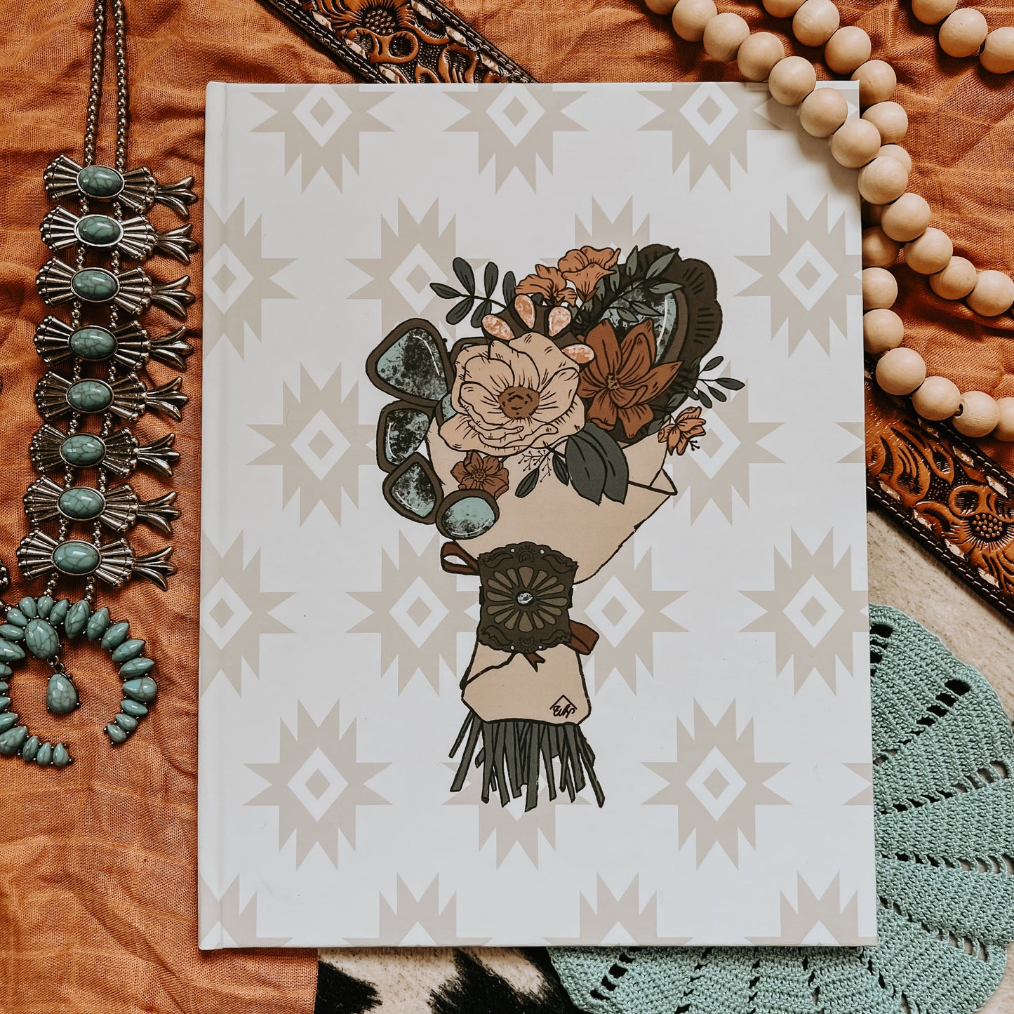 Wedding Book - Turquoise Bouquet Cover