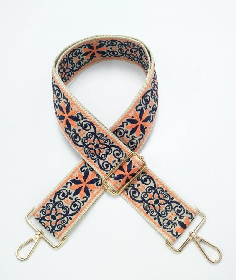 Flower Pattern Adjustable Guitar Strap SS050F TG10236 Flower Pattern Adjustable Guitar Strap