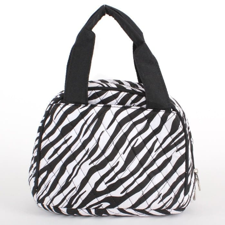 Quilted Zebra Lunch Bag