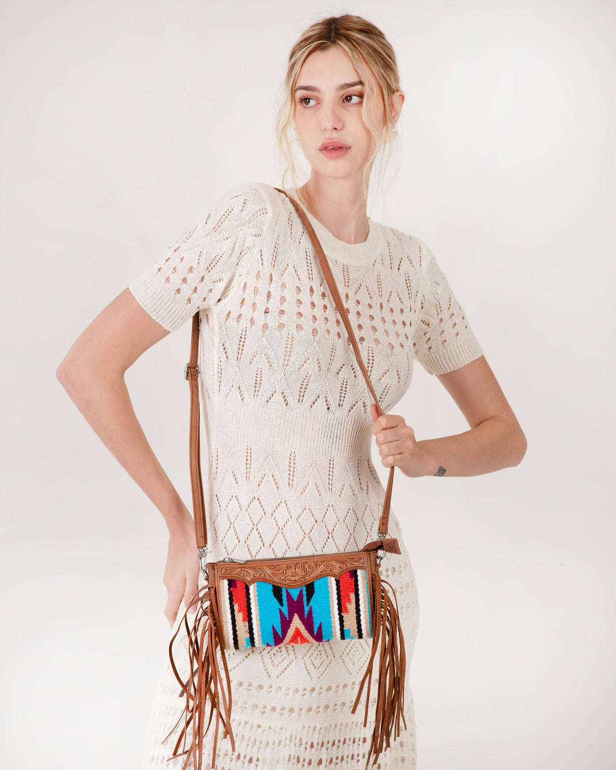 Loyal West Gloriana Mini Purse Turquoise