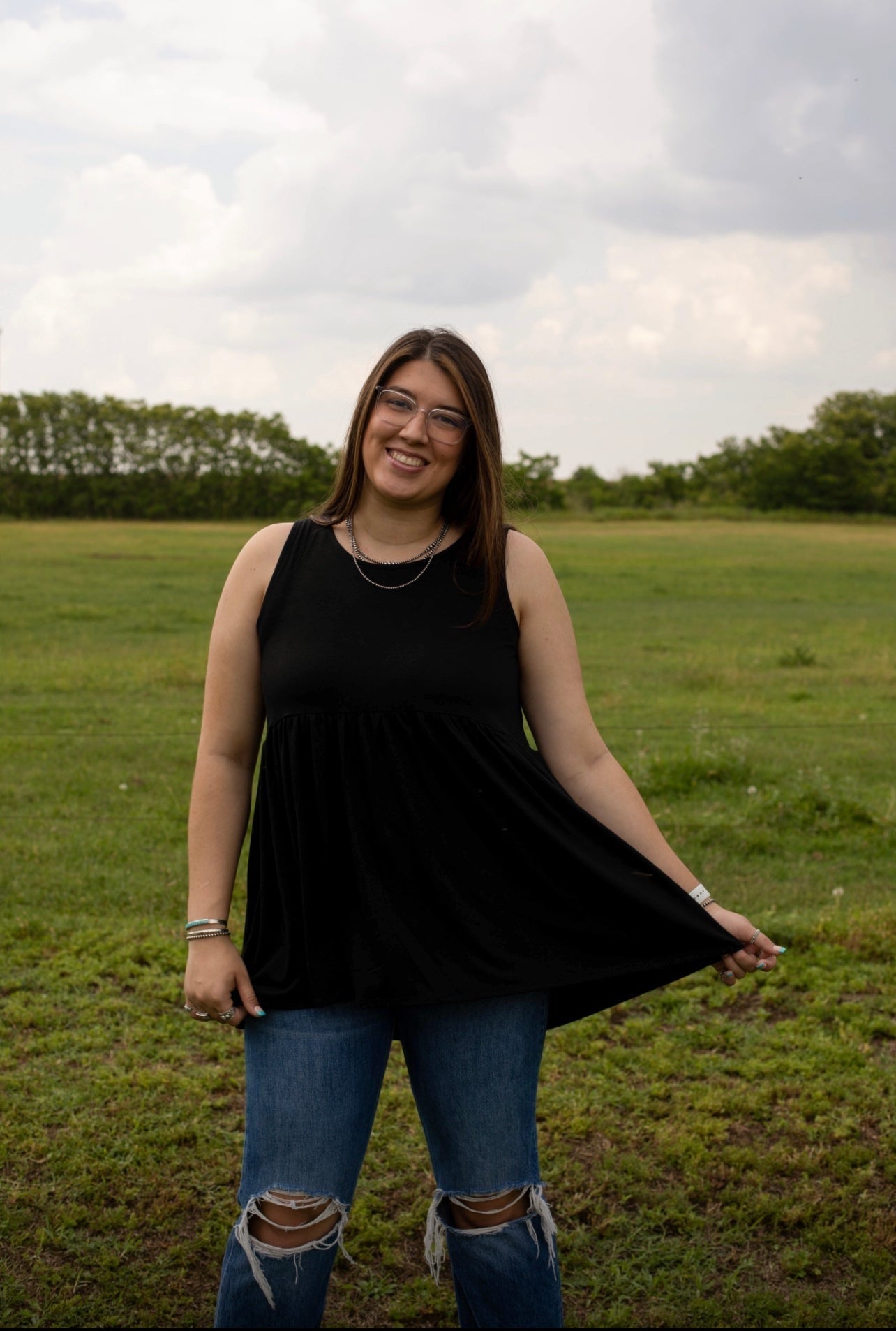 Black - Baby Doll S-3XL Top