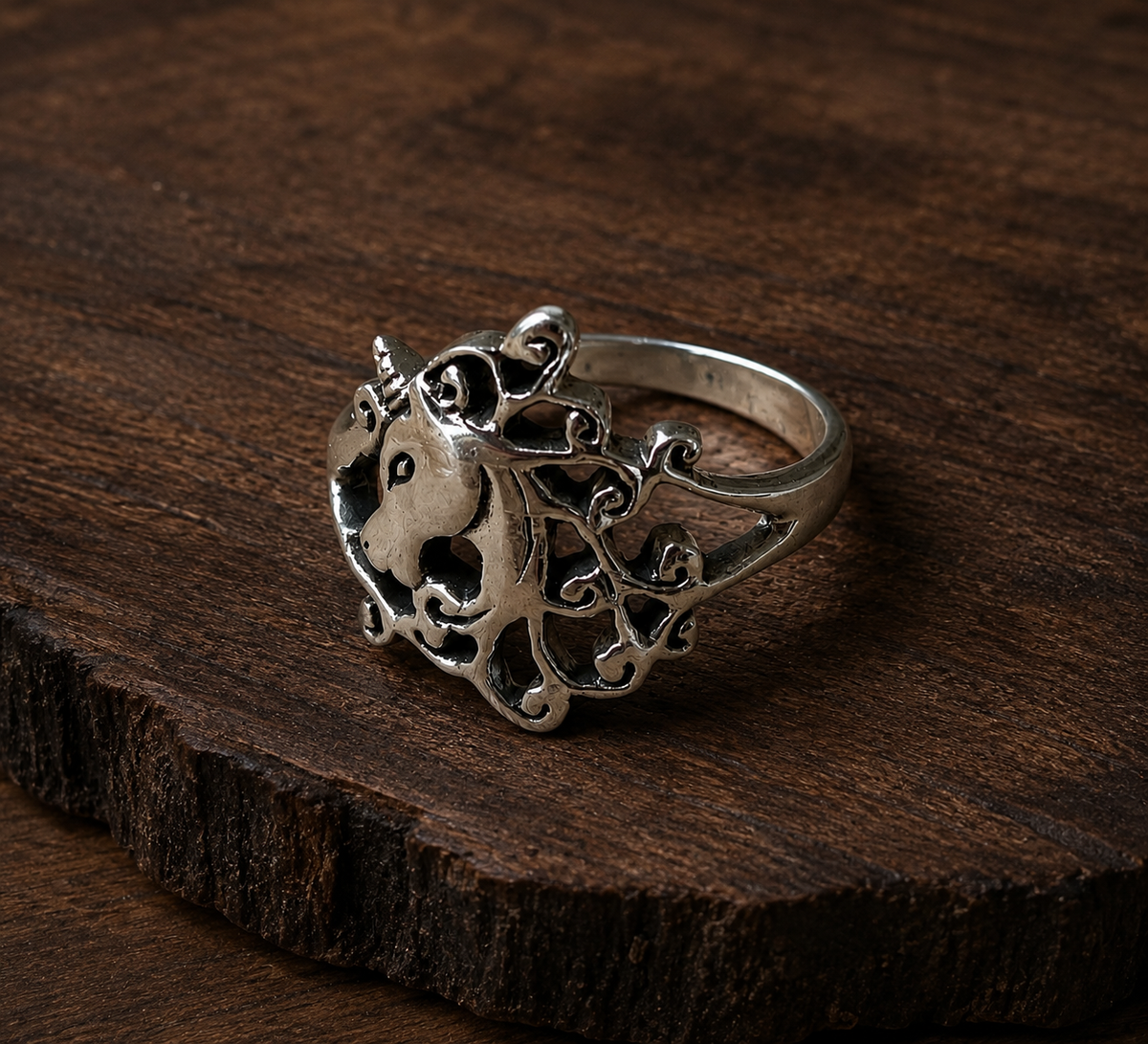 Sterling Silver Horse Ring