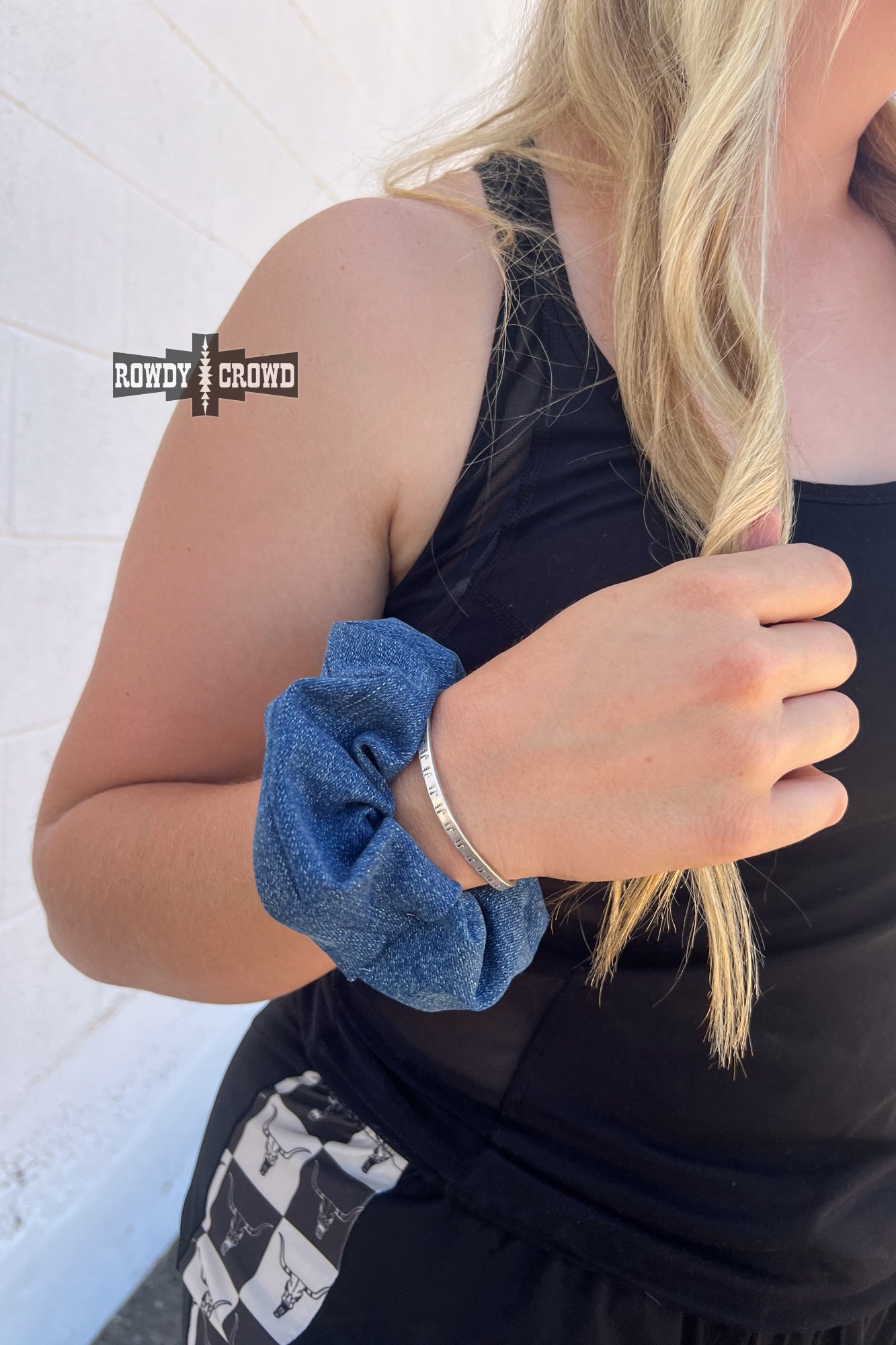 DS Denim Barbie Scrunchie