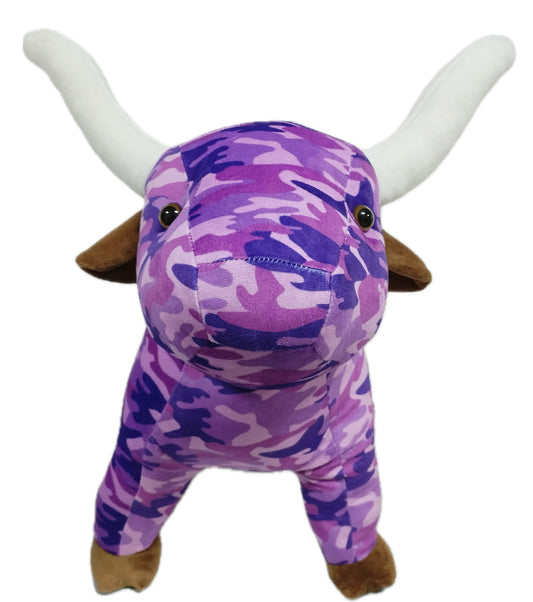 Farm Pal Plush Toy - Violet Camo Longhorn
