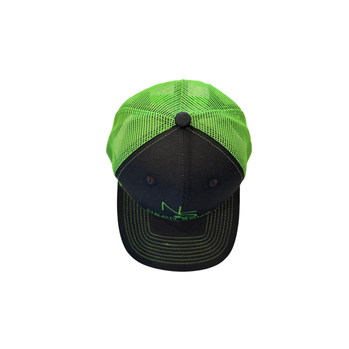 Neon Spur Emblem Lime and Gray Trucker Hat