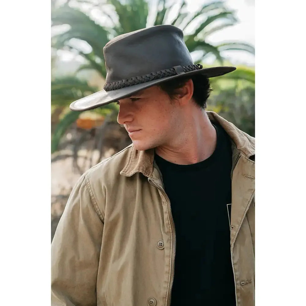 Peter Grimm Hognose - Leather Outback Hat
