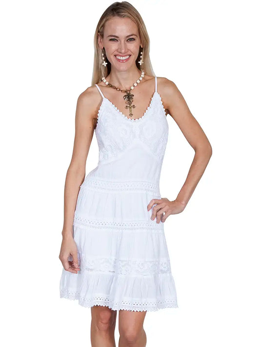 Scully Cantina Spaghetti Straps Dress (PSL-173) - Women's Sundress