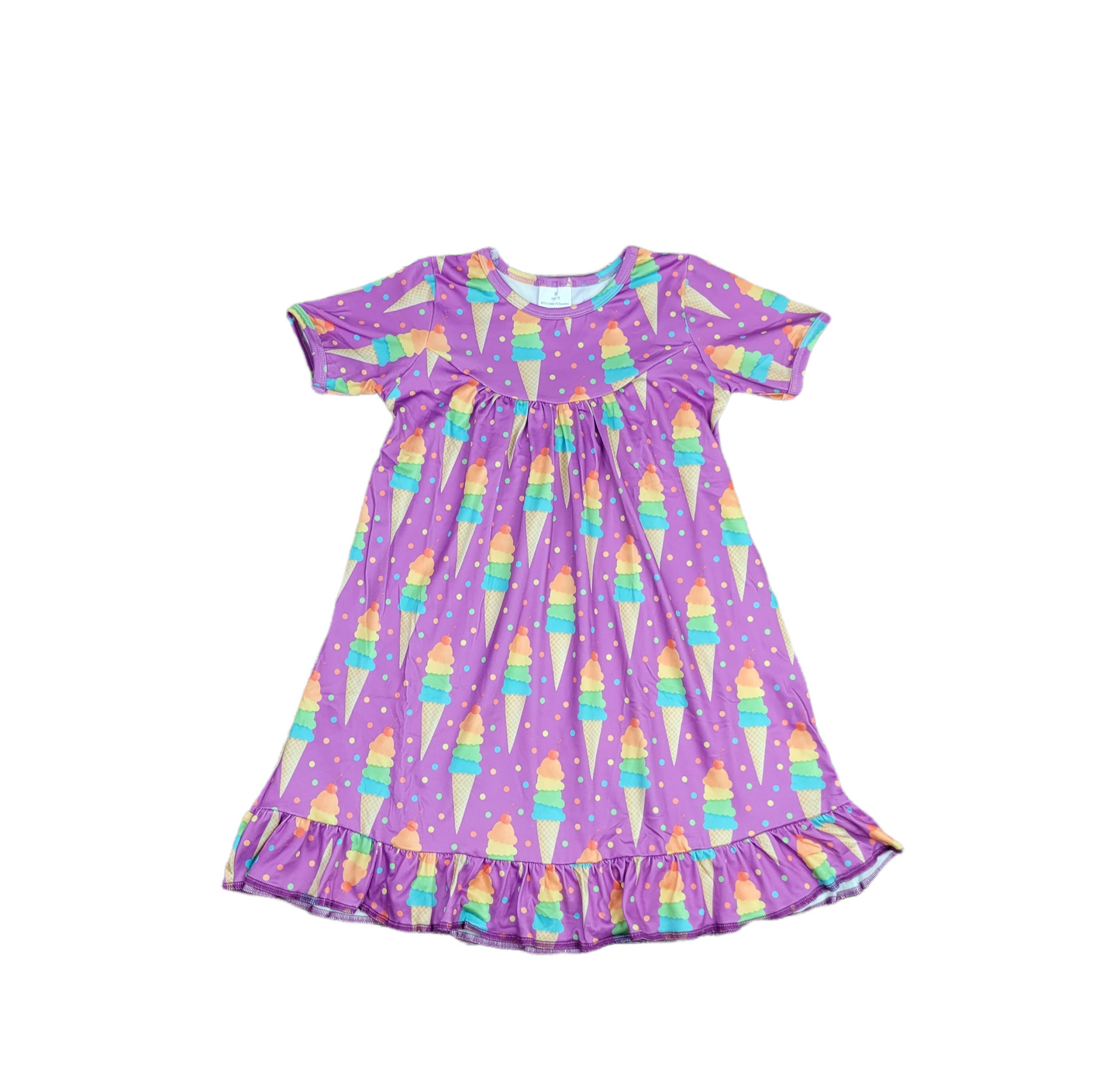 Ice Cream Milk Silk Nightgown