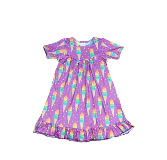 Ice Cream Milk Silk Nightgown